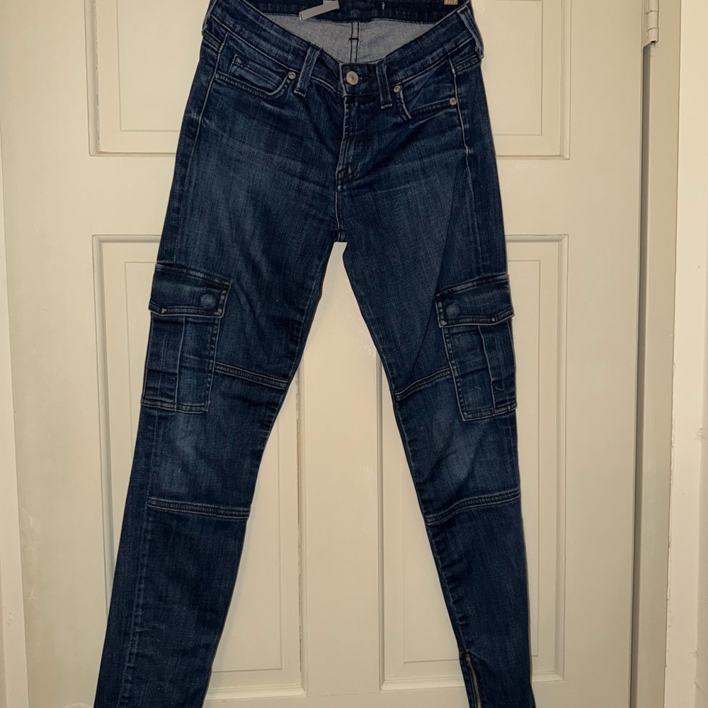 Vince Dark Blue Cargo Jeans